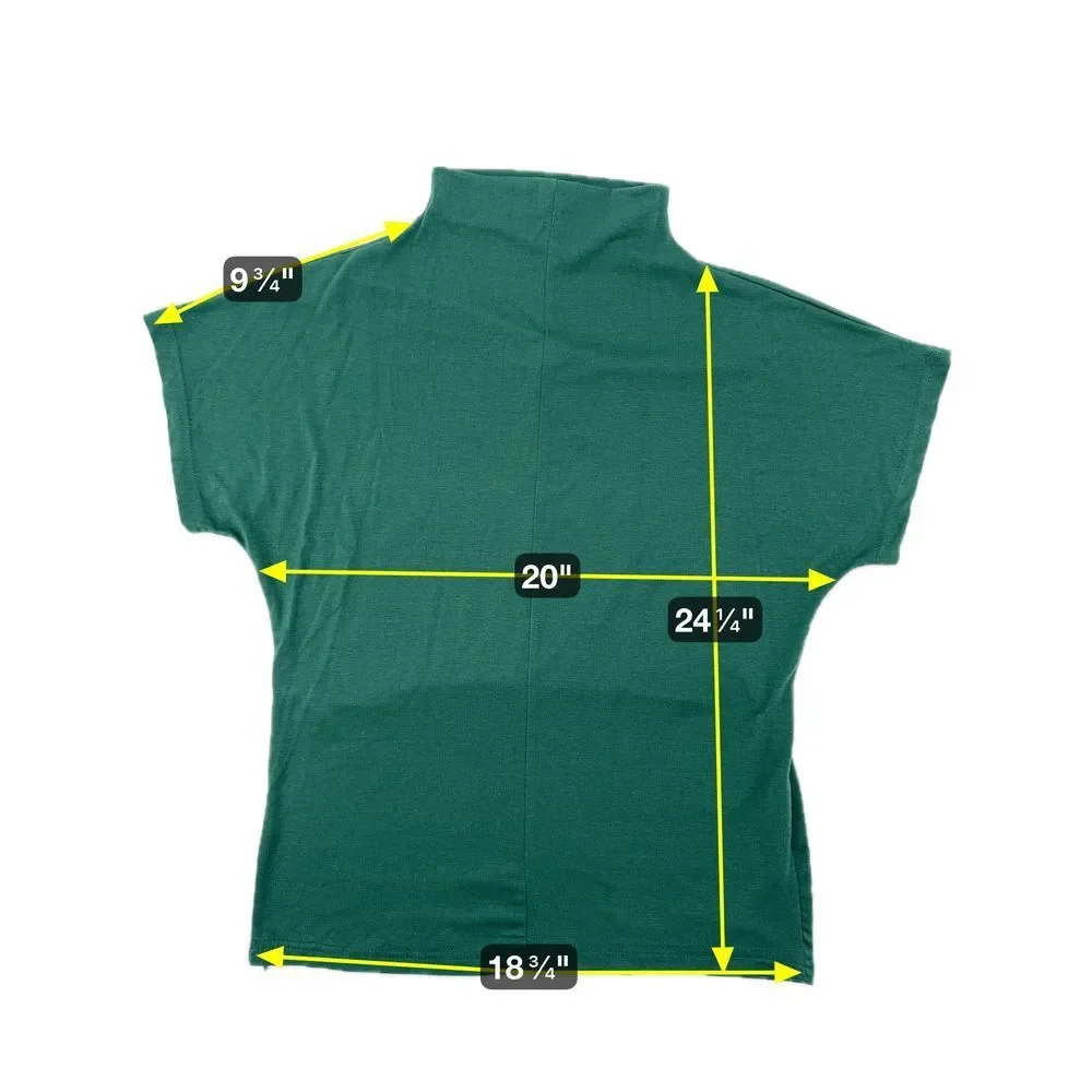 Mock Neck Sleeveless Top Forest Green Blouse‎